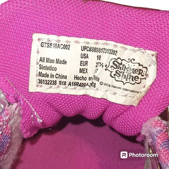 Shimmer and Shine Pink Sparkly Light Up Shoes size 10 - Picture 6 of 6